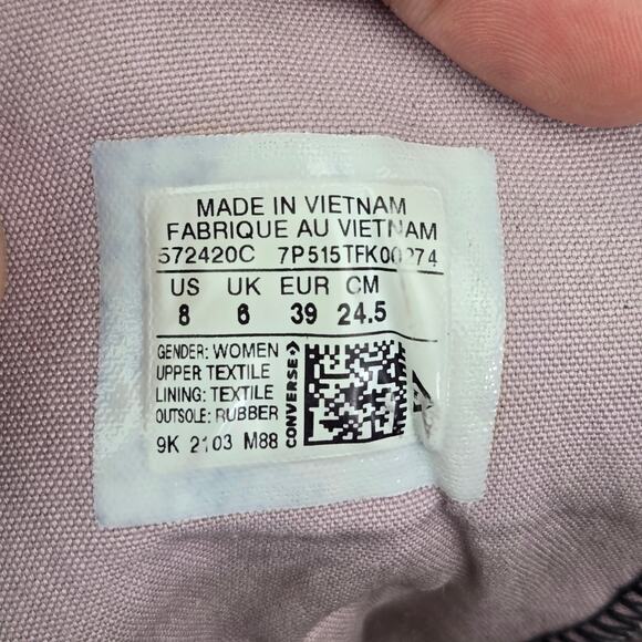 Converse CTAS Platform High Future Utility Black Casual Y2K Sneaker Womens 8 - Picture 14 of 14